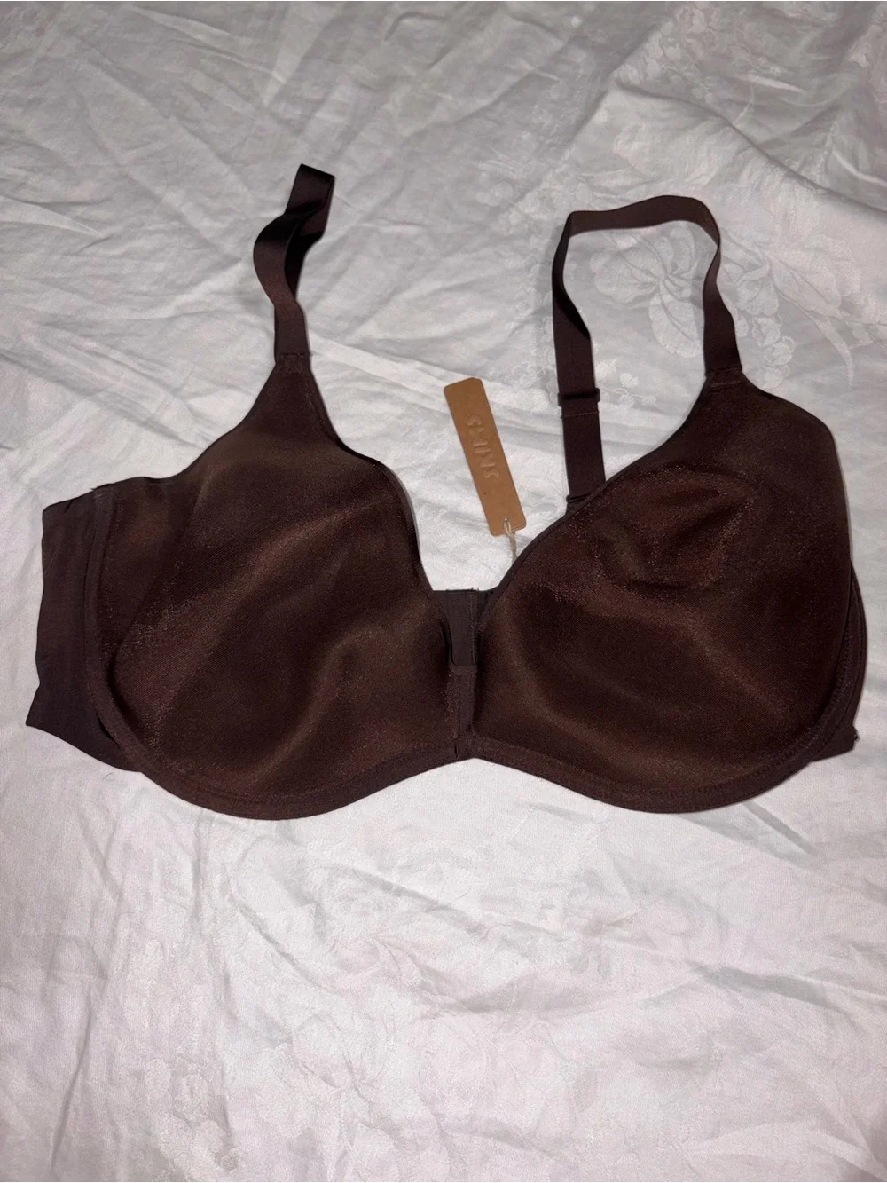 NWT Skims Weightless Scoop Bra espresso Sz 42DD